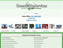 Tablet Screenshot of greenglobeservices.com